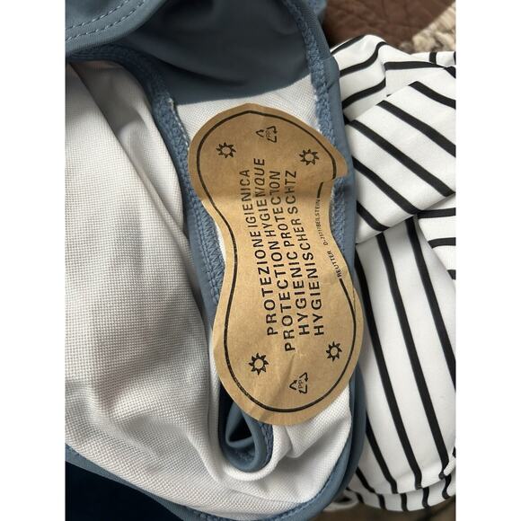 NWT Cupshe One Piece Swimsuit Cutout Front Crisscross Lace Up Back Size M - Picture 7 of 8